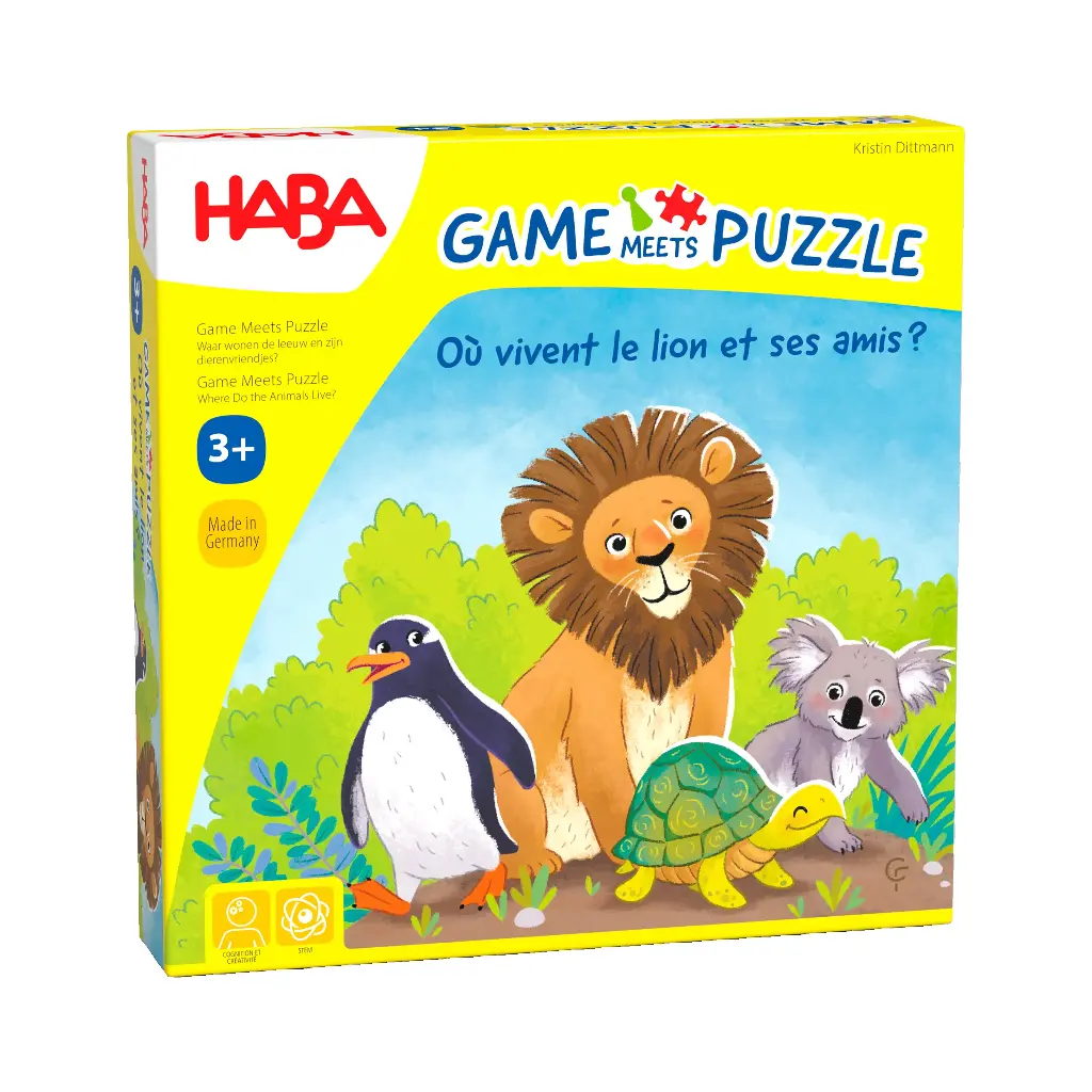 Game meets Puzzle - Où vivent le lion et ses amis ?