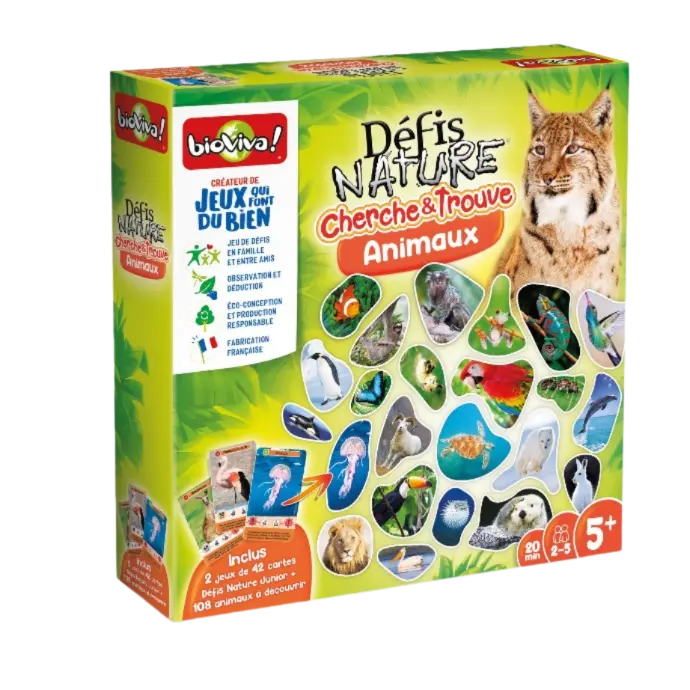 BIOVIVA - DÉFIS NATURE - CHERCHE ET TROUVE LES ANIMAUX
